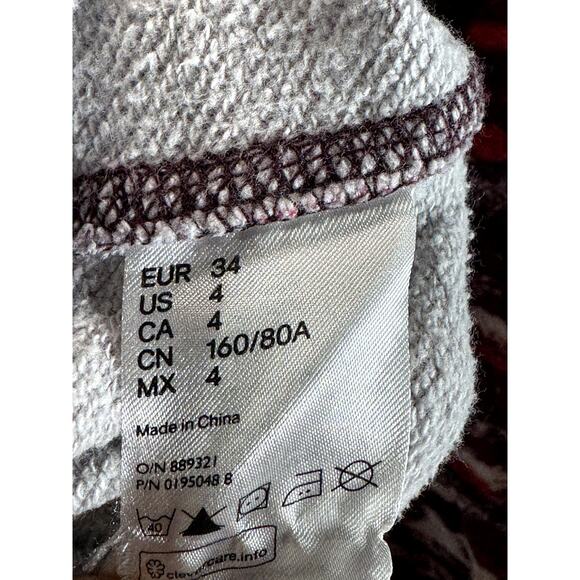 ISABEL MARANT FOR H&M Women's Red Printed Crewneck Pullover Sweater SZ 4 - Picture 12 of 13